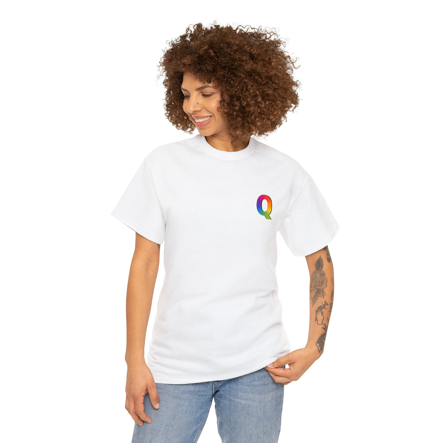 "Q for Queer" Heavy Cotton Tee