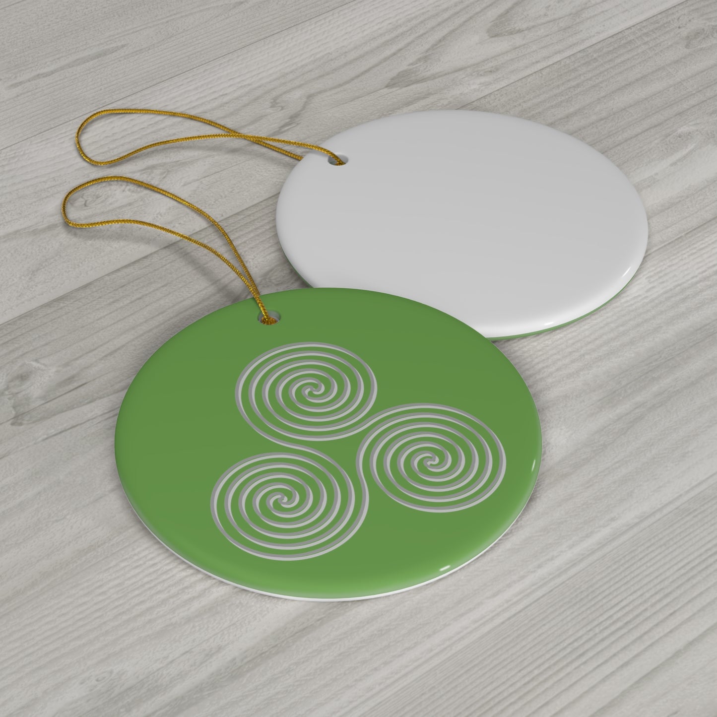 "Triskele" Ceramic Ornament