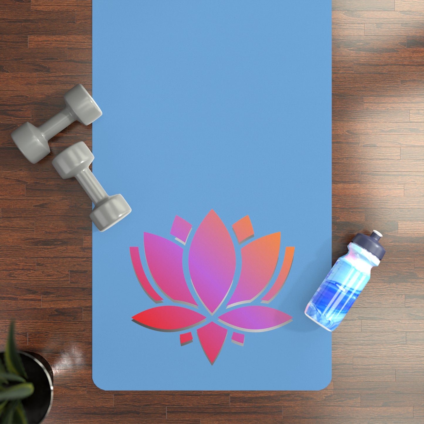 "Lotus Blossom" Rubber Yoga Mat