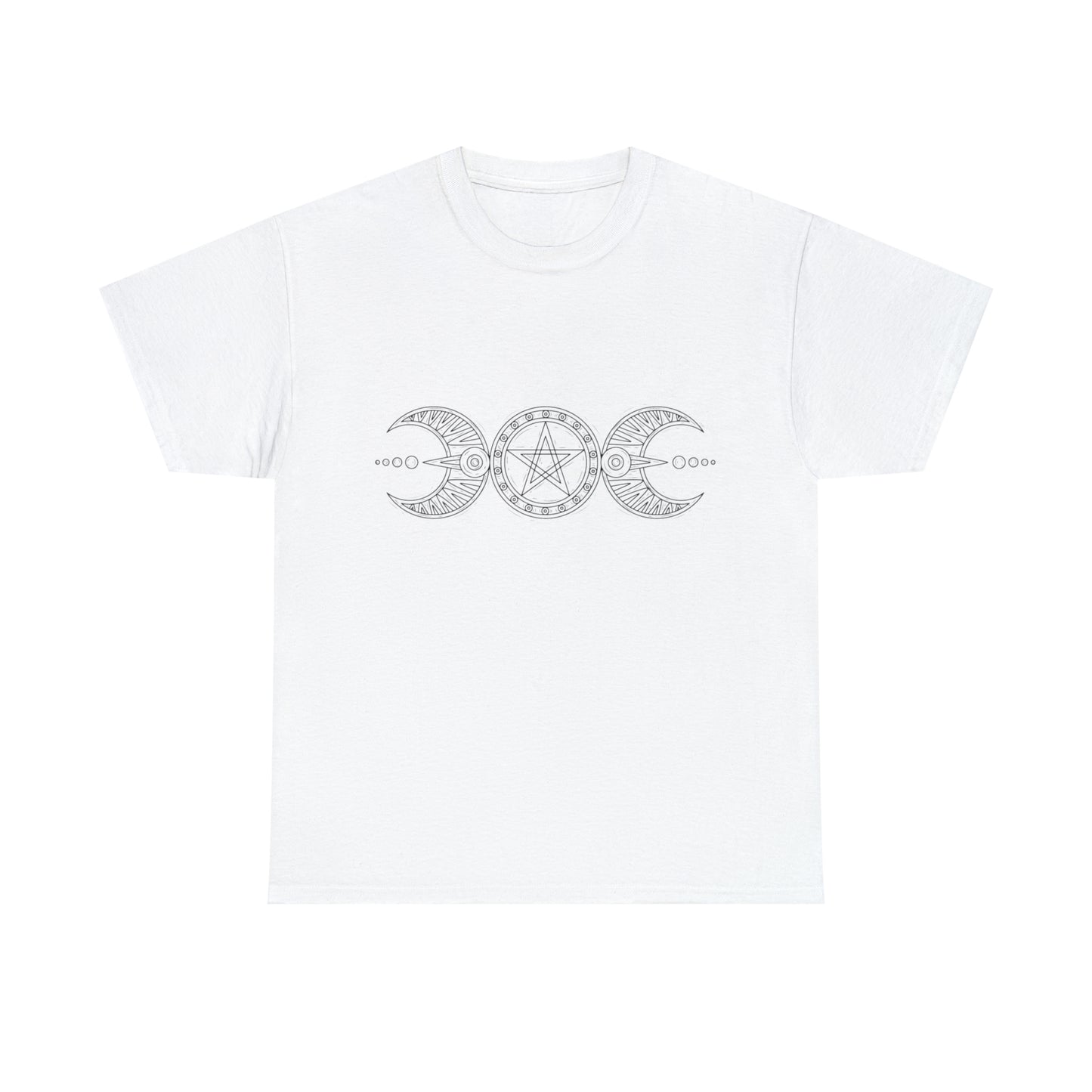"Triple Goddess with Pentacle" Heavy Cotton Tee