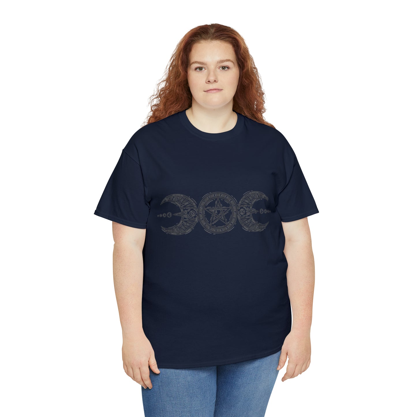 "Triple Goddess with Pentacle" Heavy Cotton Tee