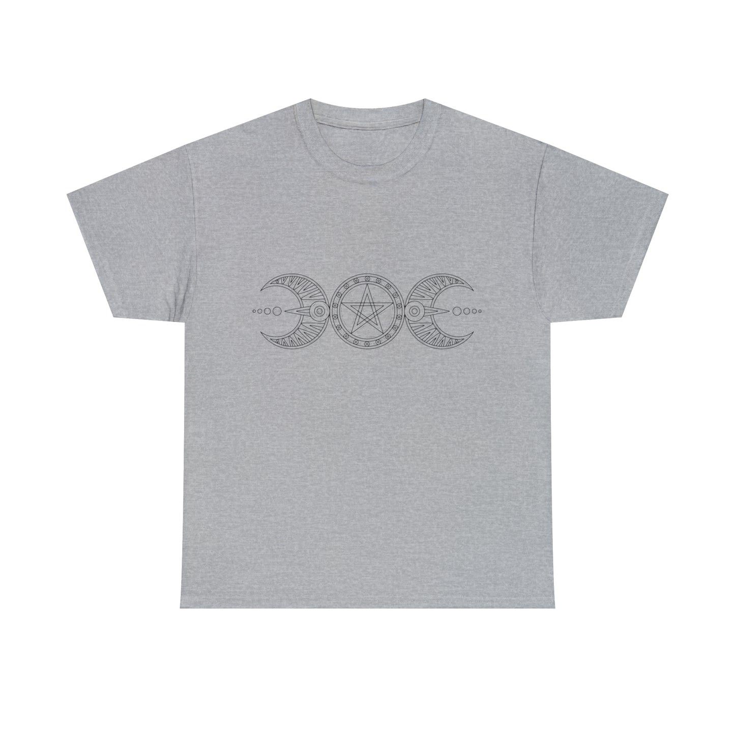 "Triple Goddess with Pentacle" Heavy Cotton Tee