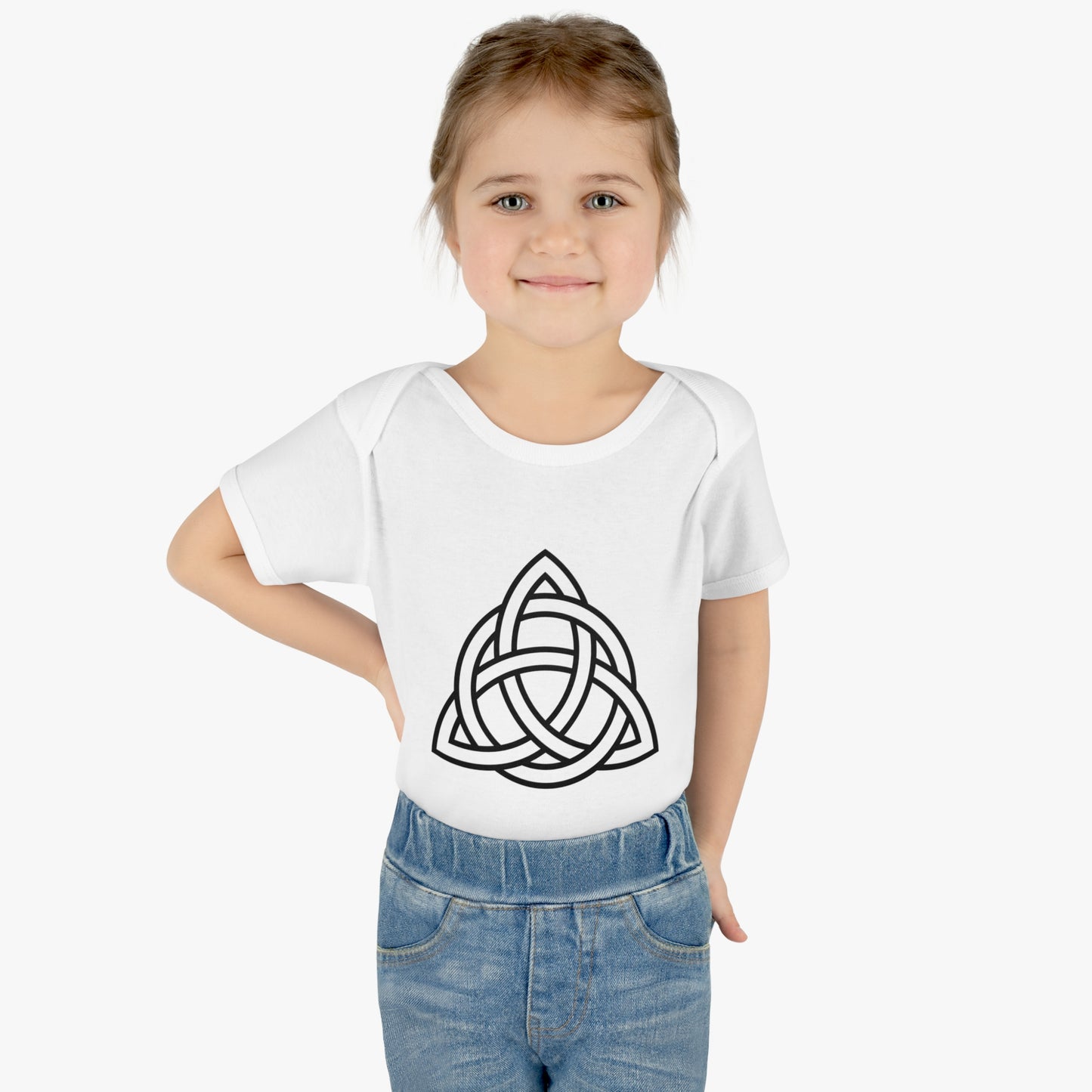 "Trinity Knot " Infant Baby Rib Bodysuit
