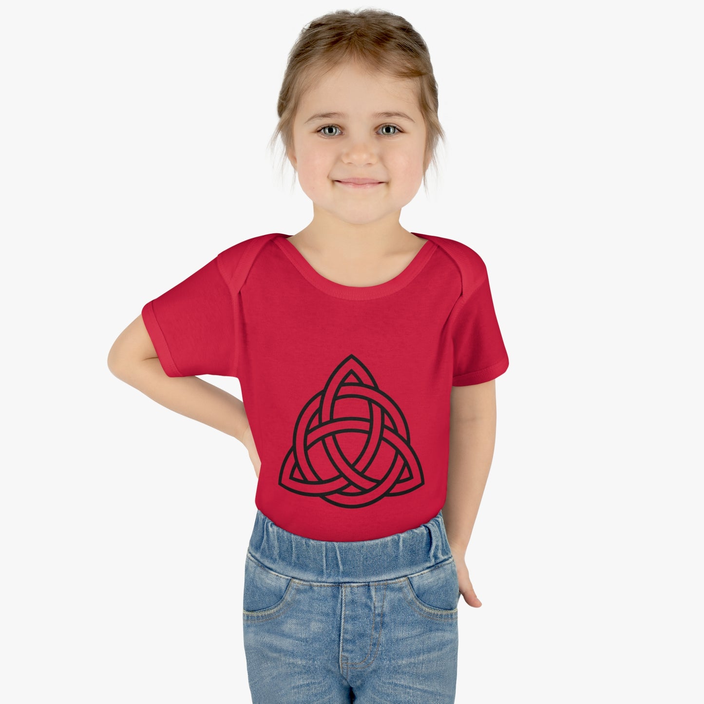 "Trinity Knot " Infant Baby Rib Bodysuit