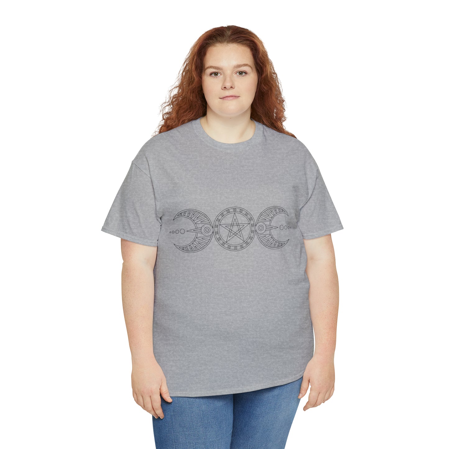 "Triple Goddess with Pentacle" Heavy Cotton Tee