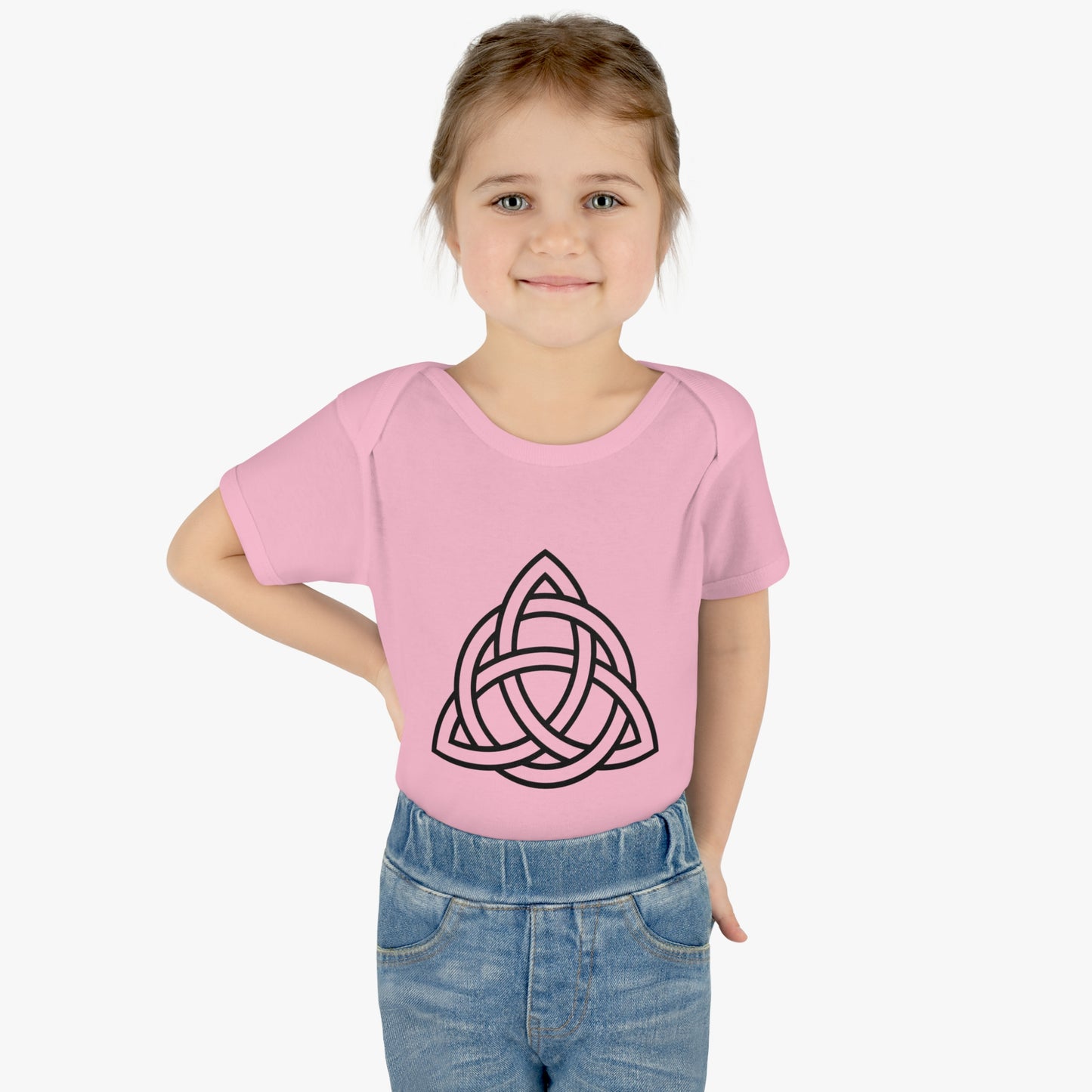 "Trinity Knot " Infant Baby Rib Bodysuit