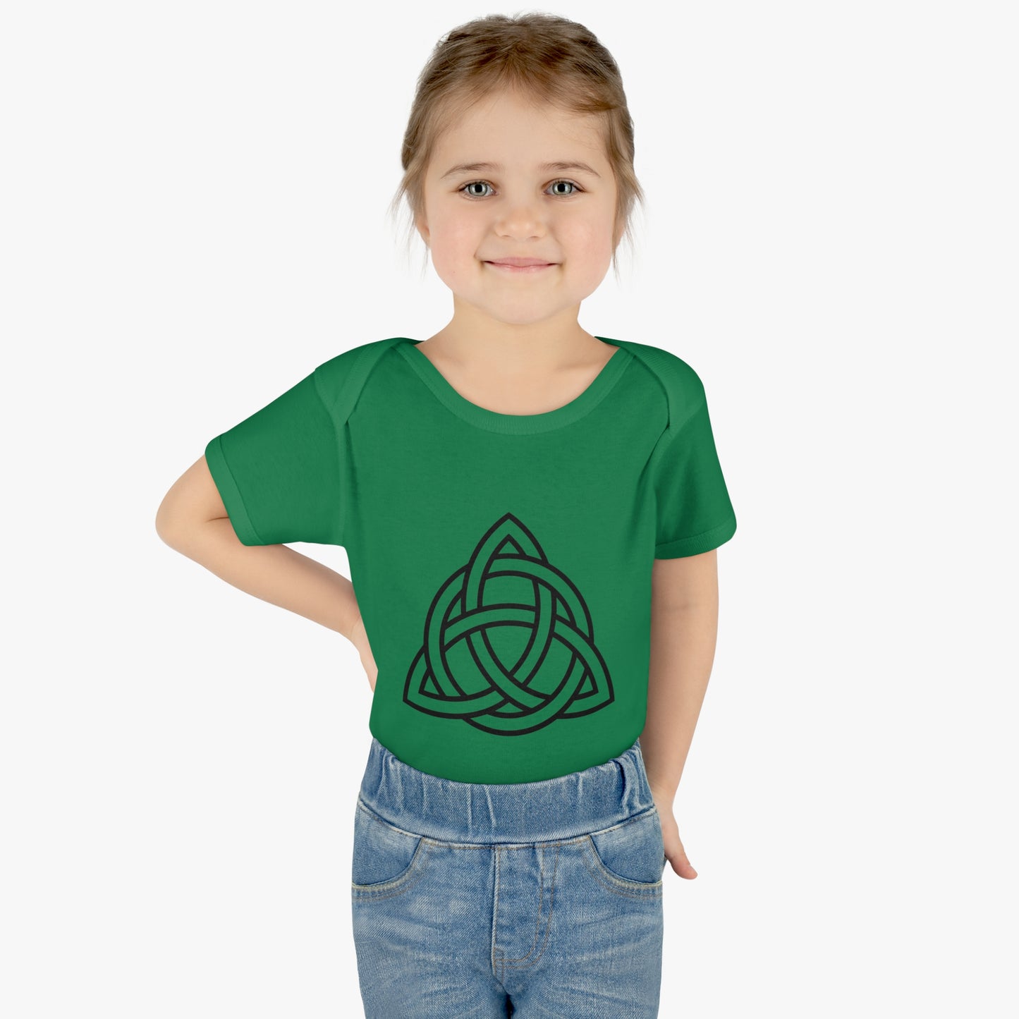 "Trinity Knot " Infant Baby Rib Bodysuit