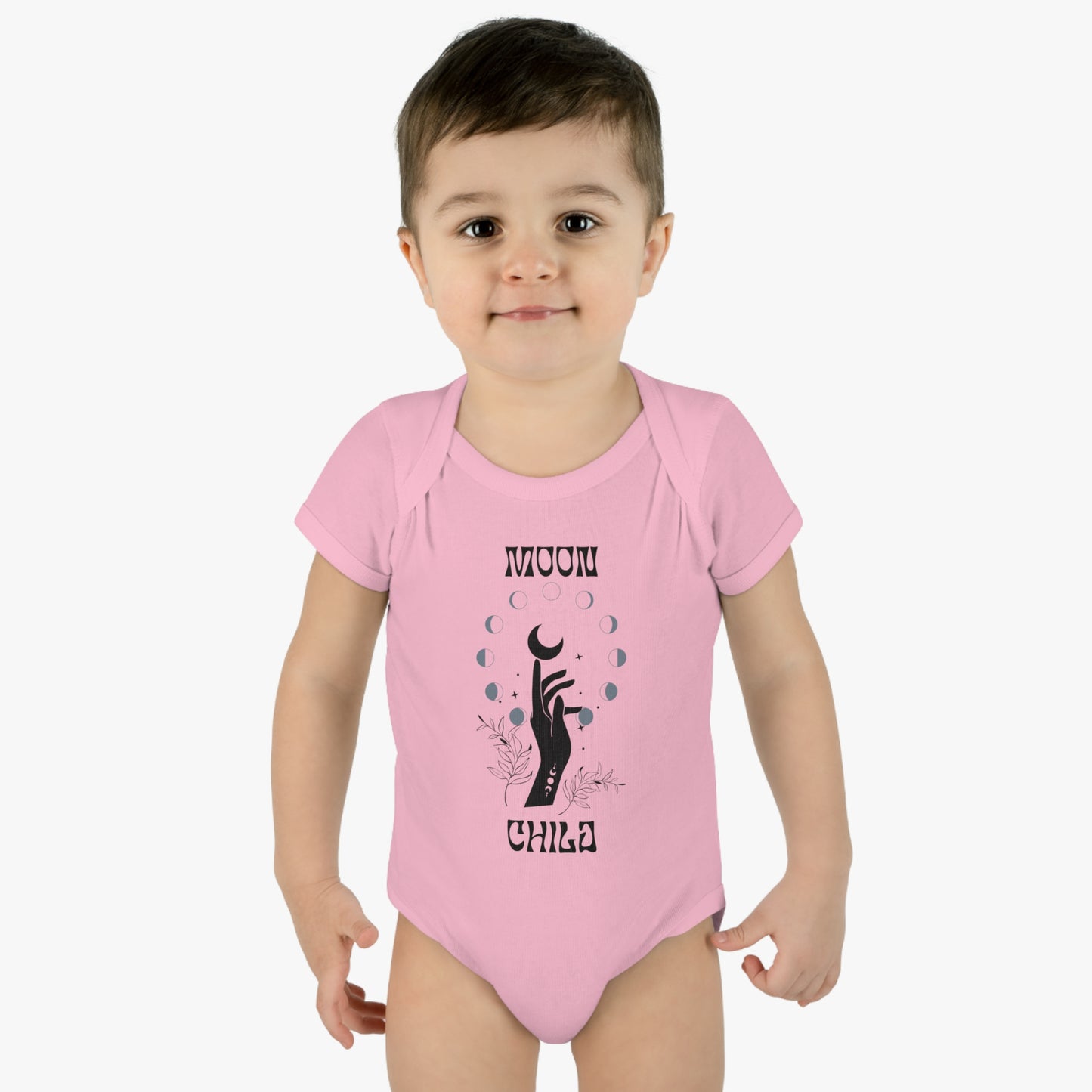 "Moon Child" Infant Baby Rib Bodysuit