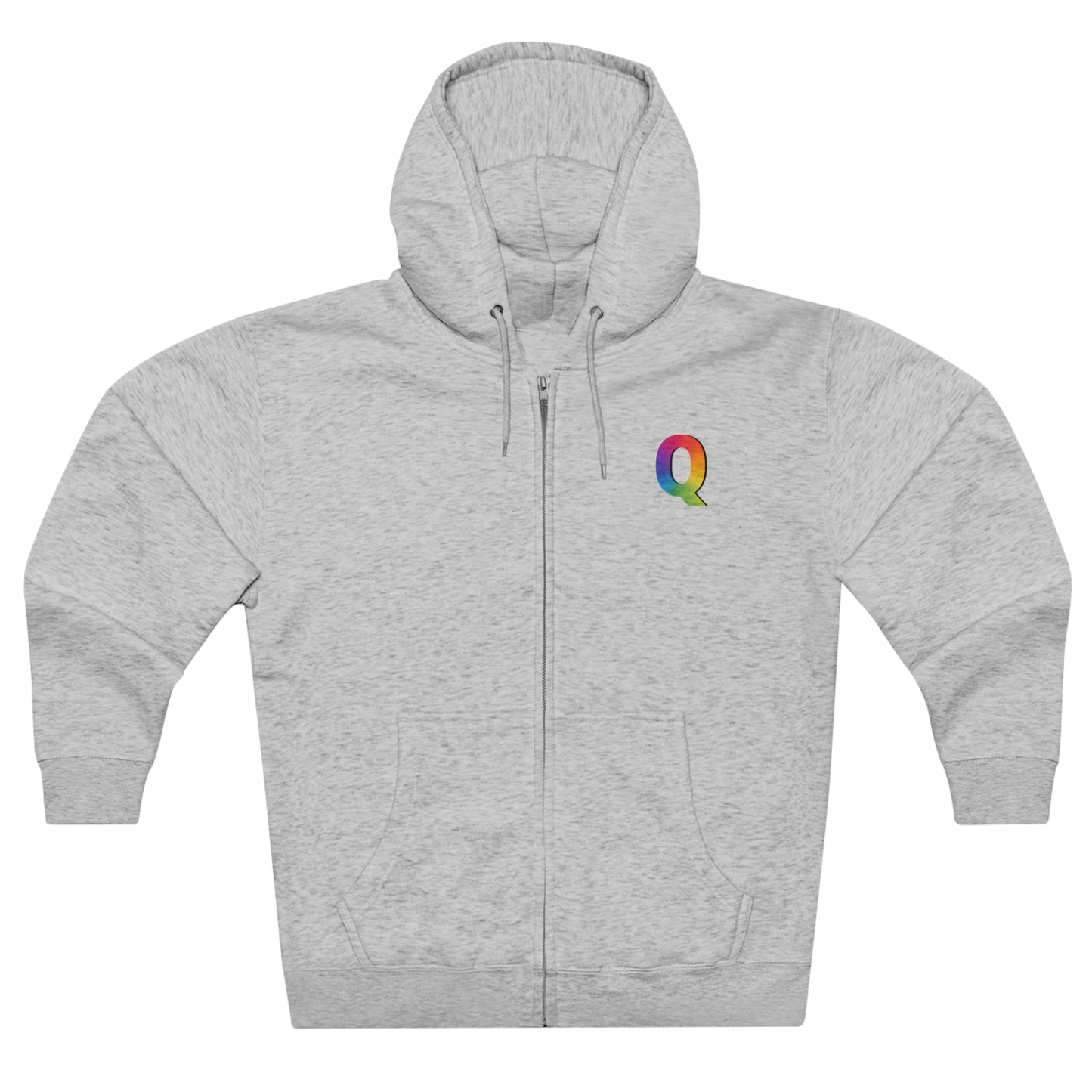 "Q" Unisex Premium Full Zip Hoodie