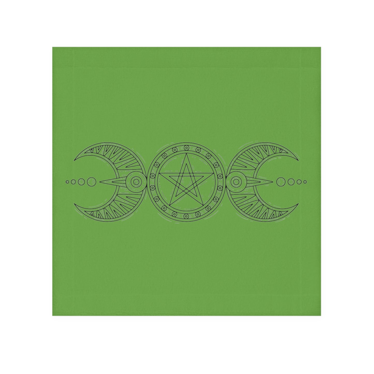 "Triple Goddess with Pentacle" Face Towel