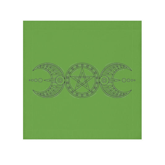 "Triple Goddess with Pentacle" Face Towel