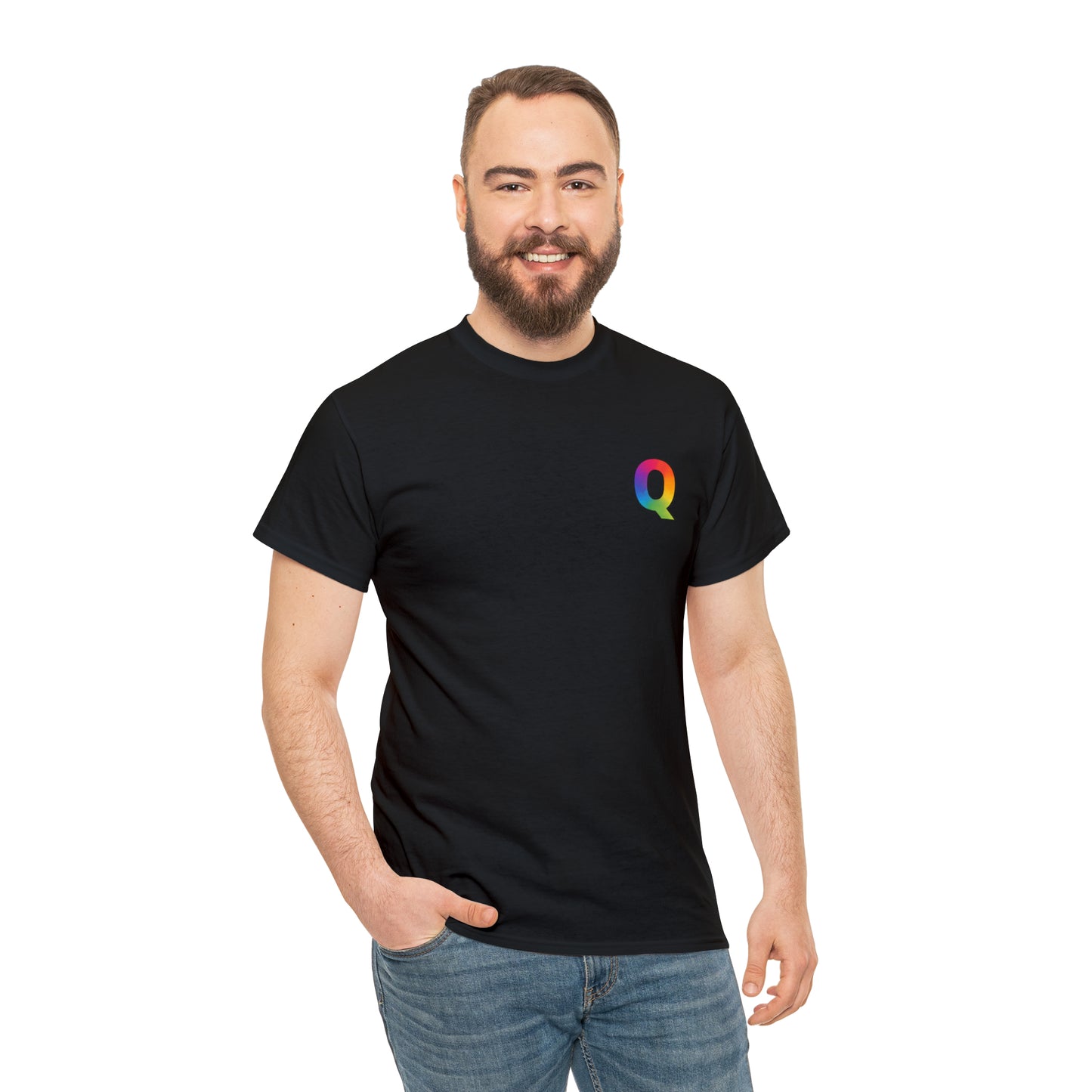 "Q for Queer" Heavy Cotton Tee