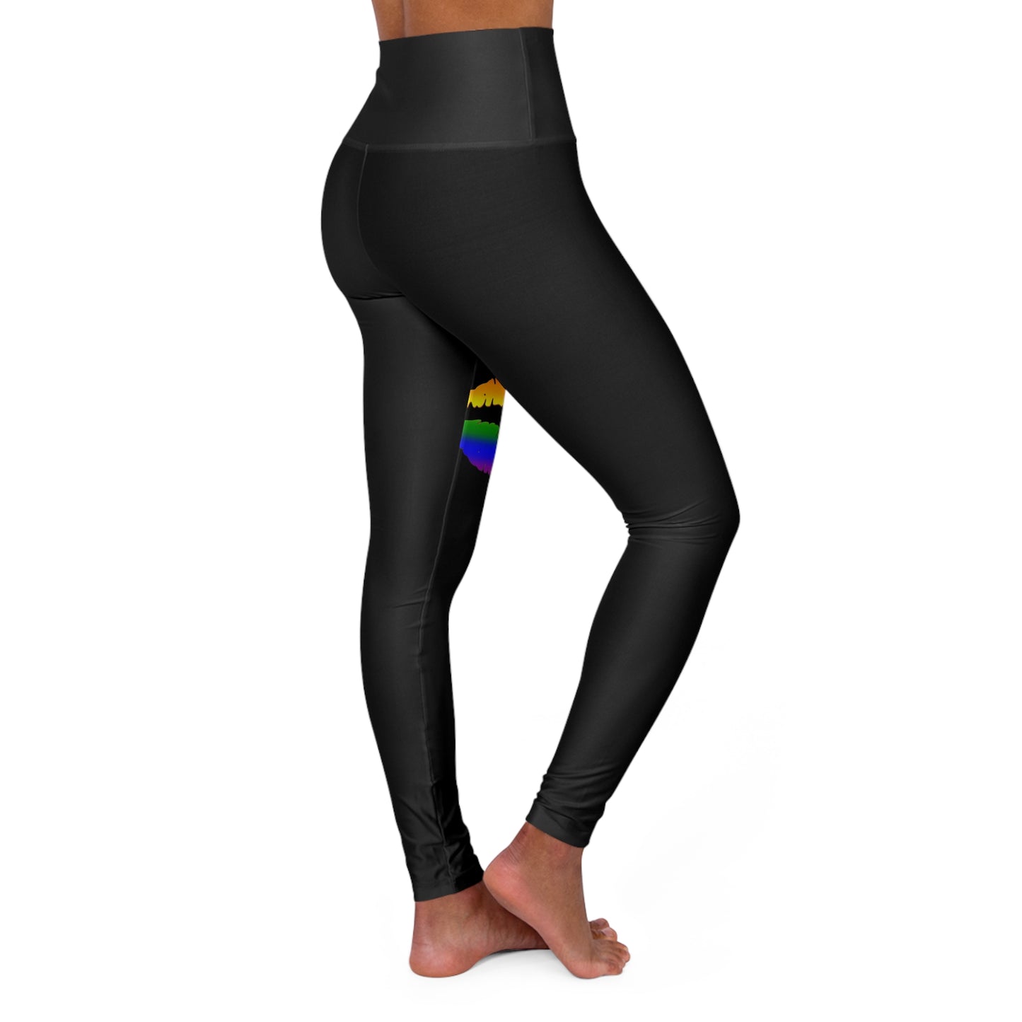 "PROUD Lips" High Waisted Yoga Leggings