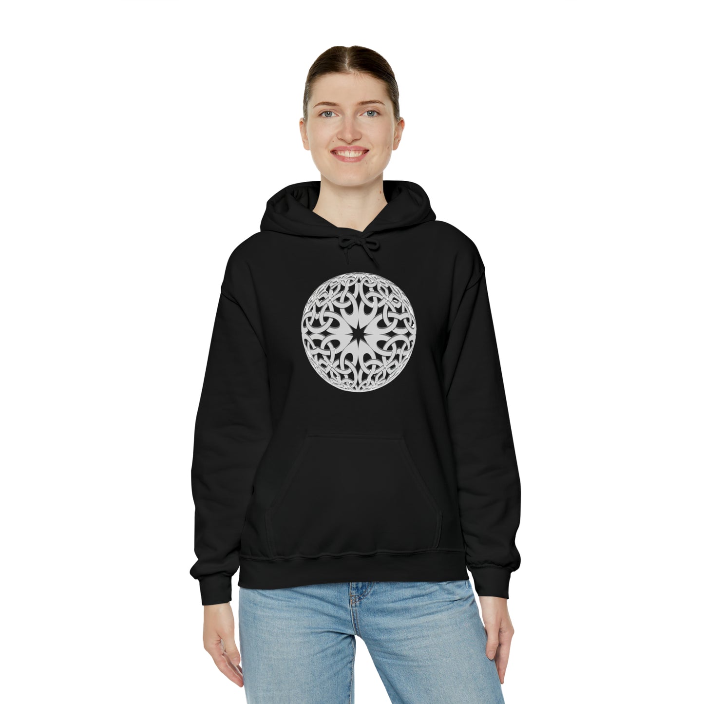 "Knotted Brightness Orb" Hooded Sweatshirt