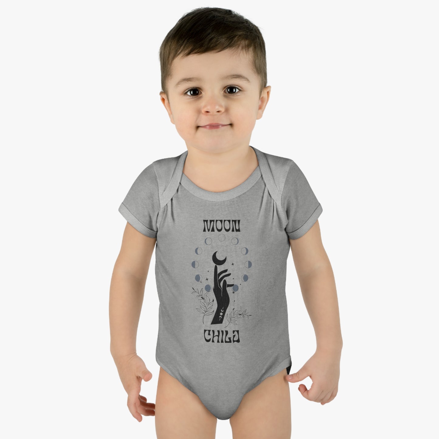 "Moon Child" Infant Baby Rib Bodysuit