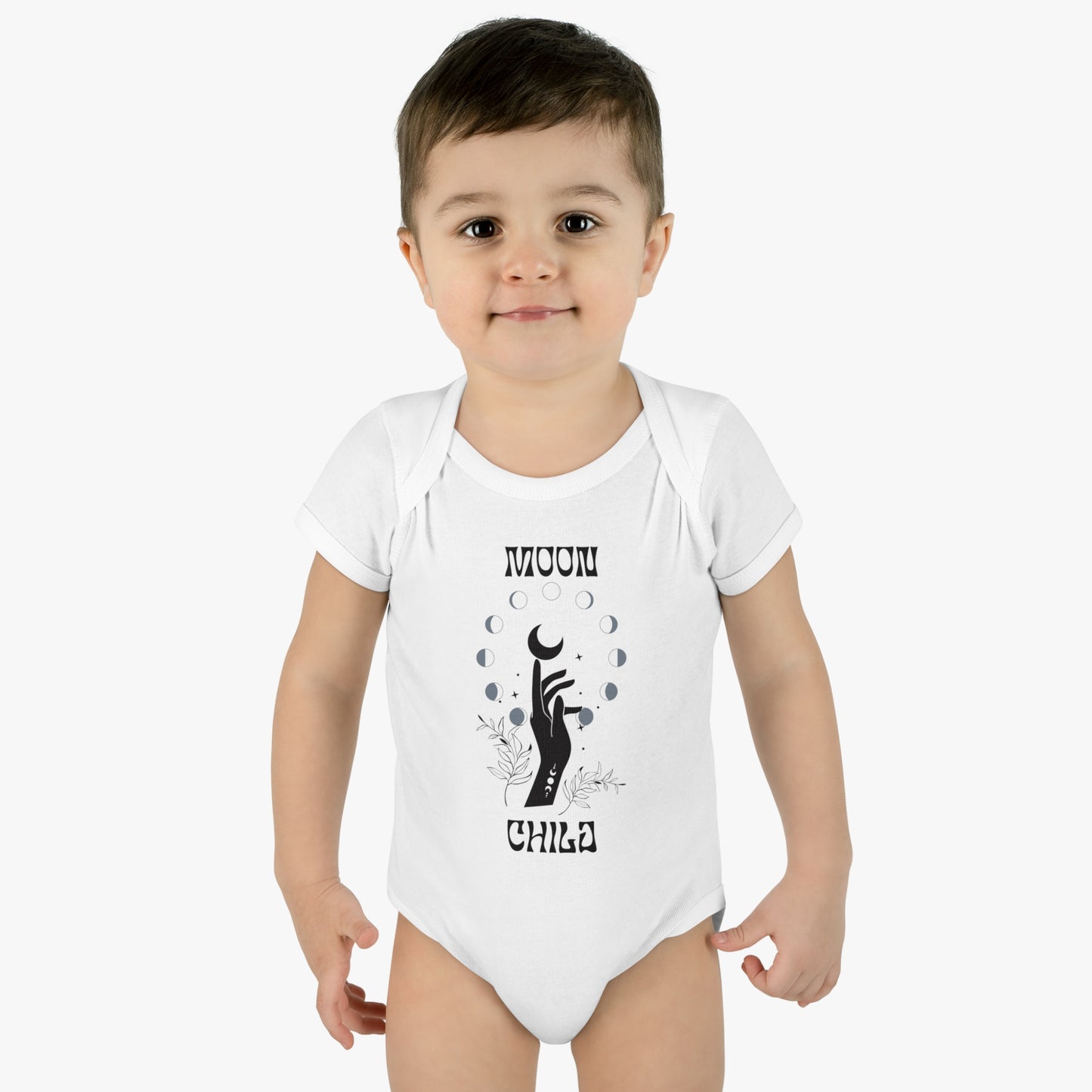 "Moon Child" Infant Baby Rib Bodysuit