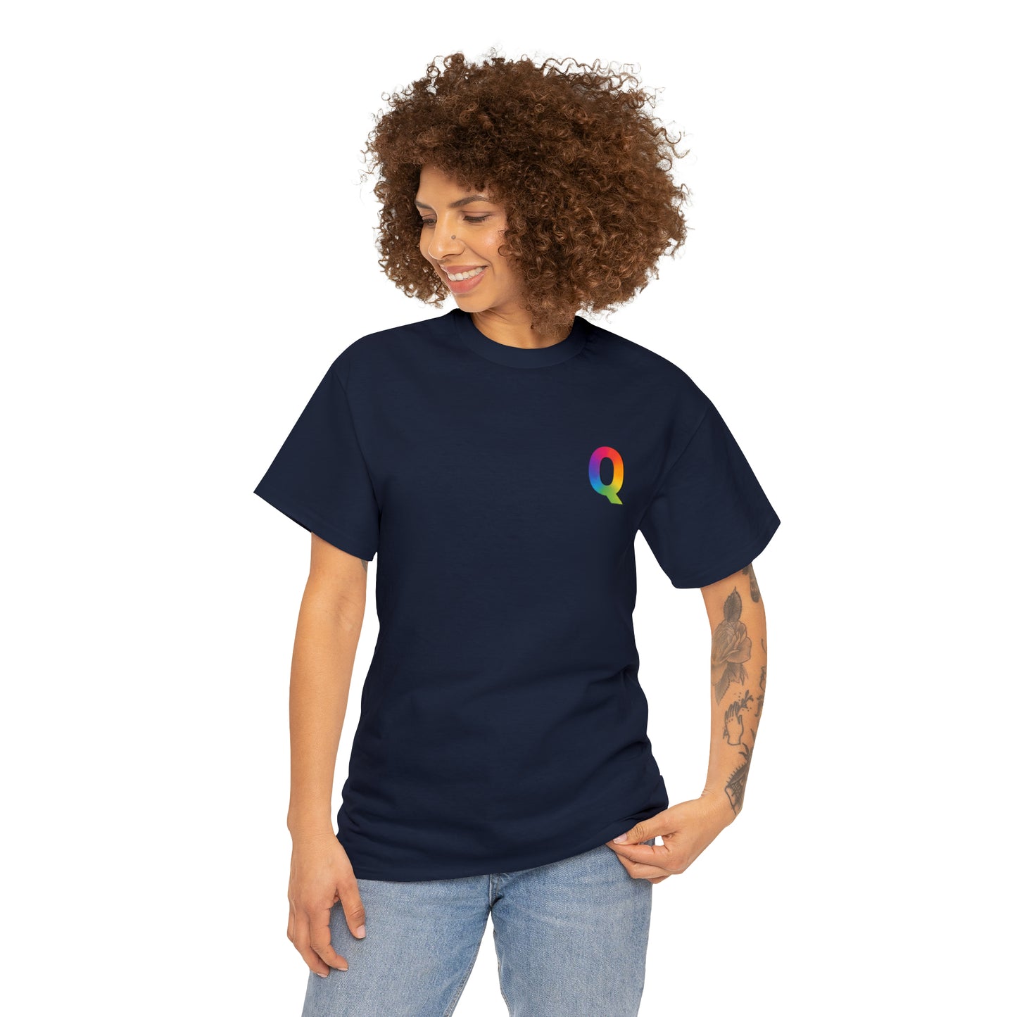 "Q for Queer" Heavy Cotton Tee