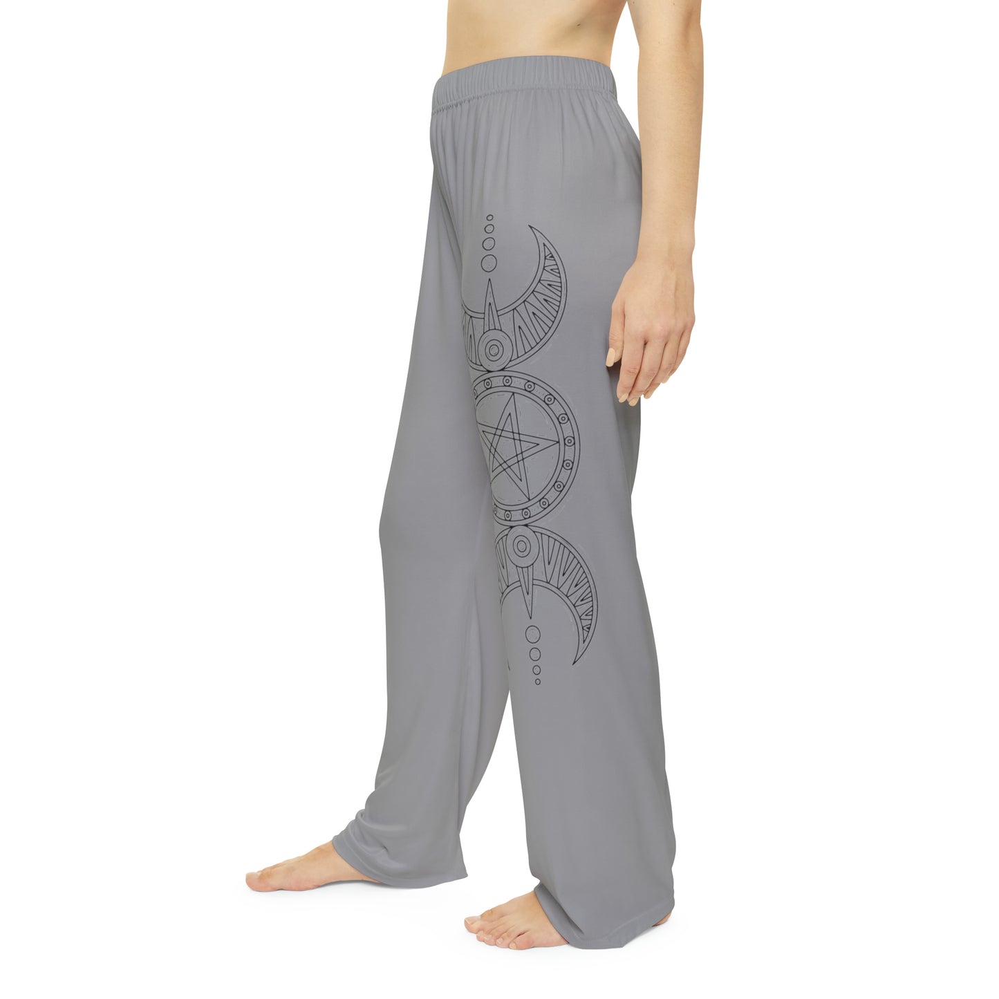 "Triple Goddess with Pentacle" Women's Pajama Pants