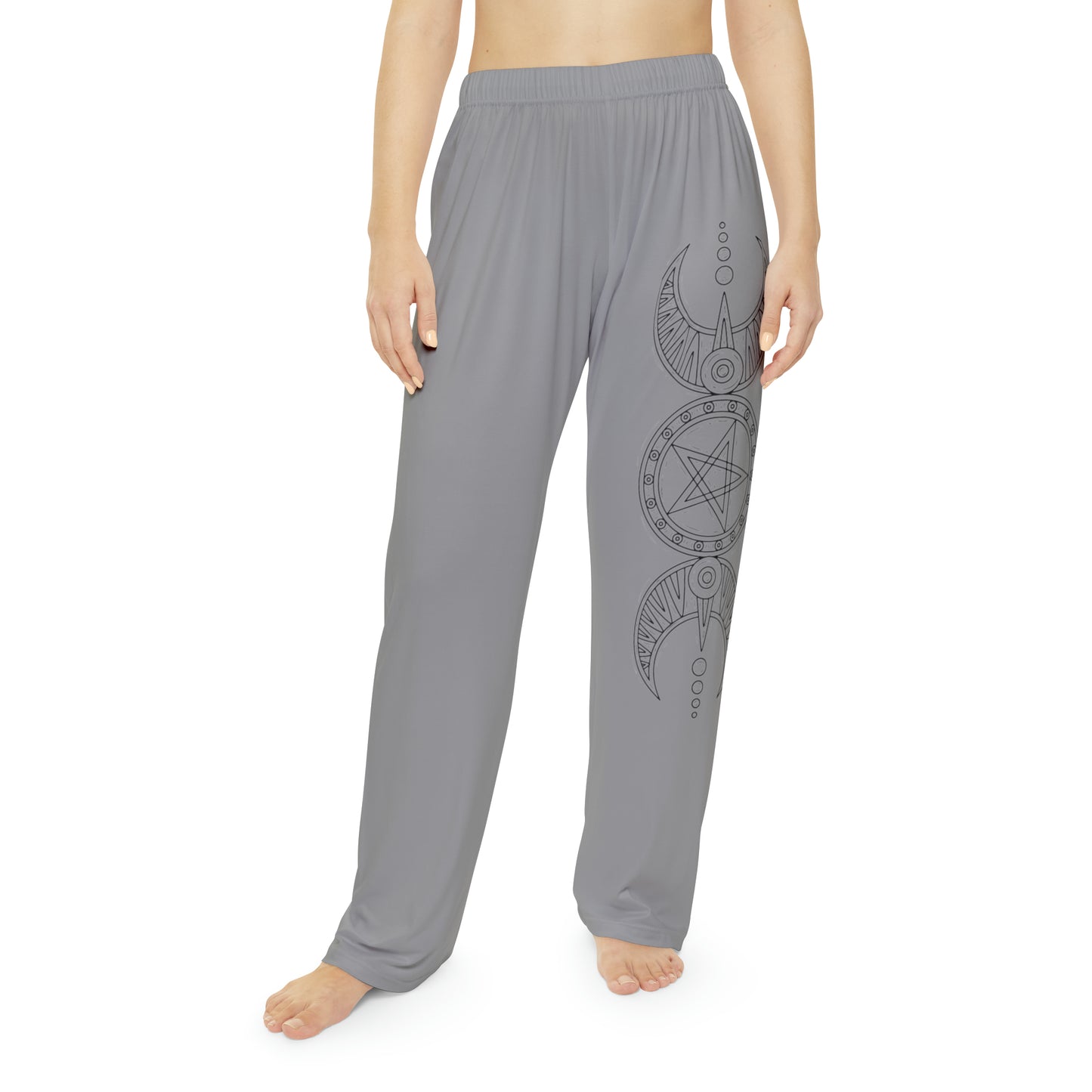 "Triple Goddess with Pentacle" Women's Pajama Pants