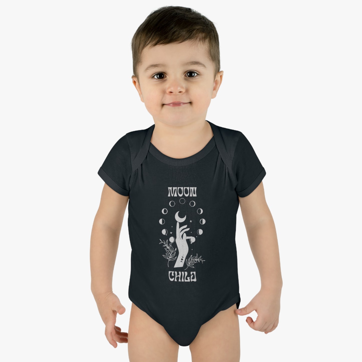 "Moon Child" Infant Baby Rib Bodysuit