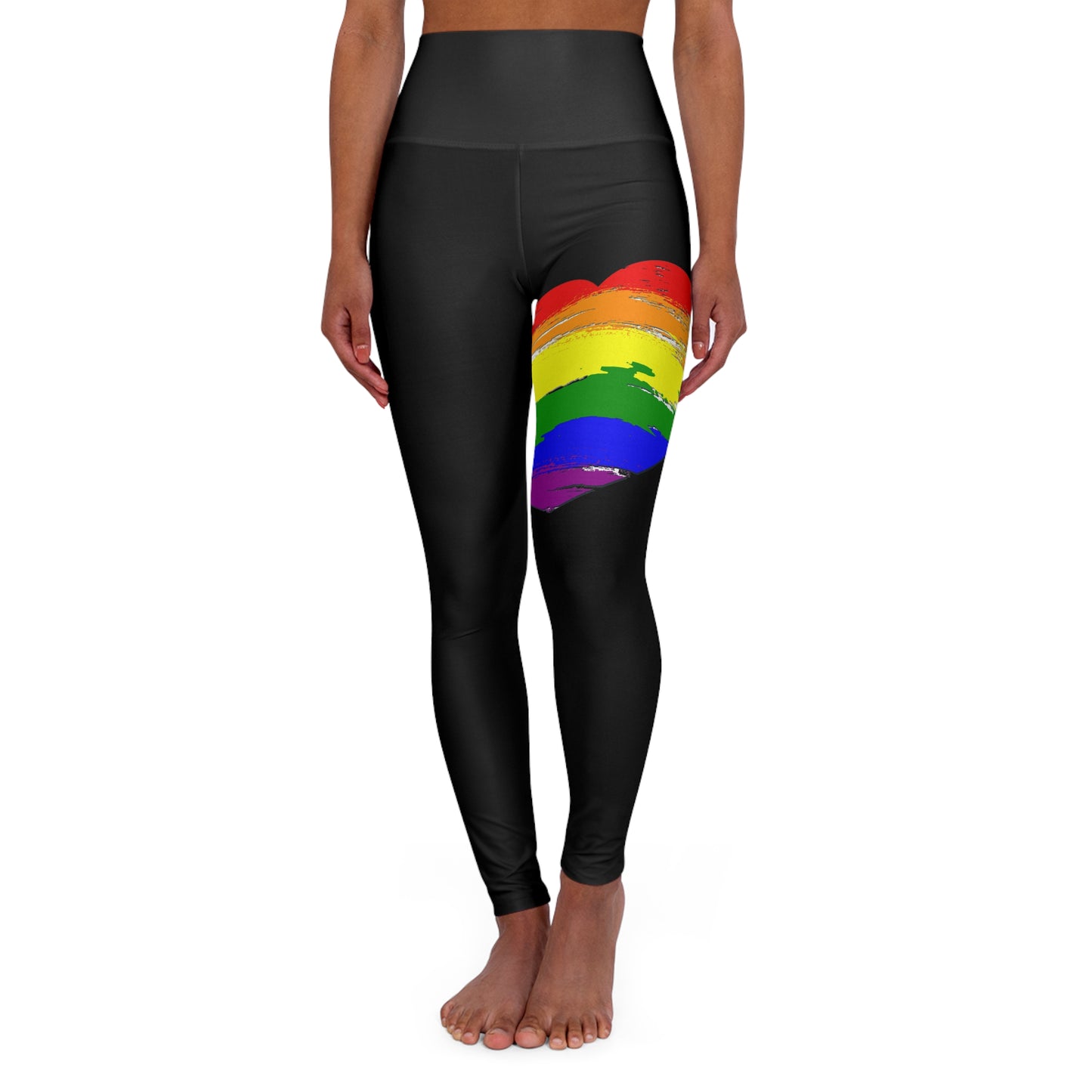 "Alphabet Mafia Heart" High Waisted Yoga Leggings