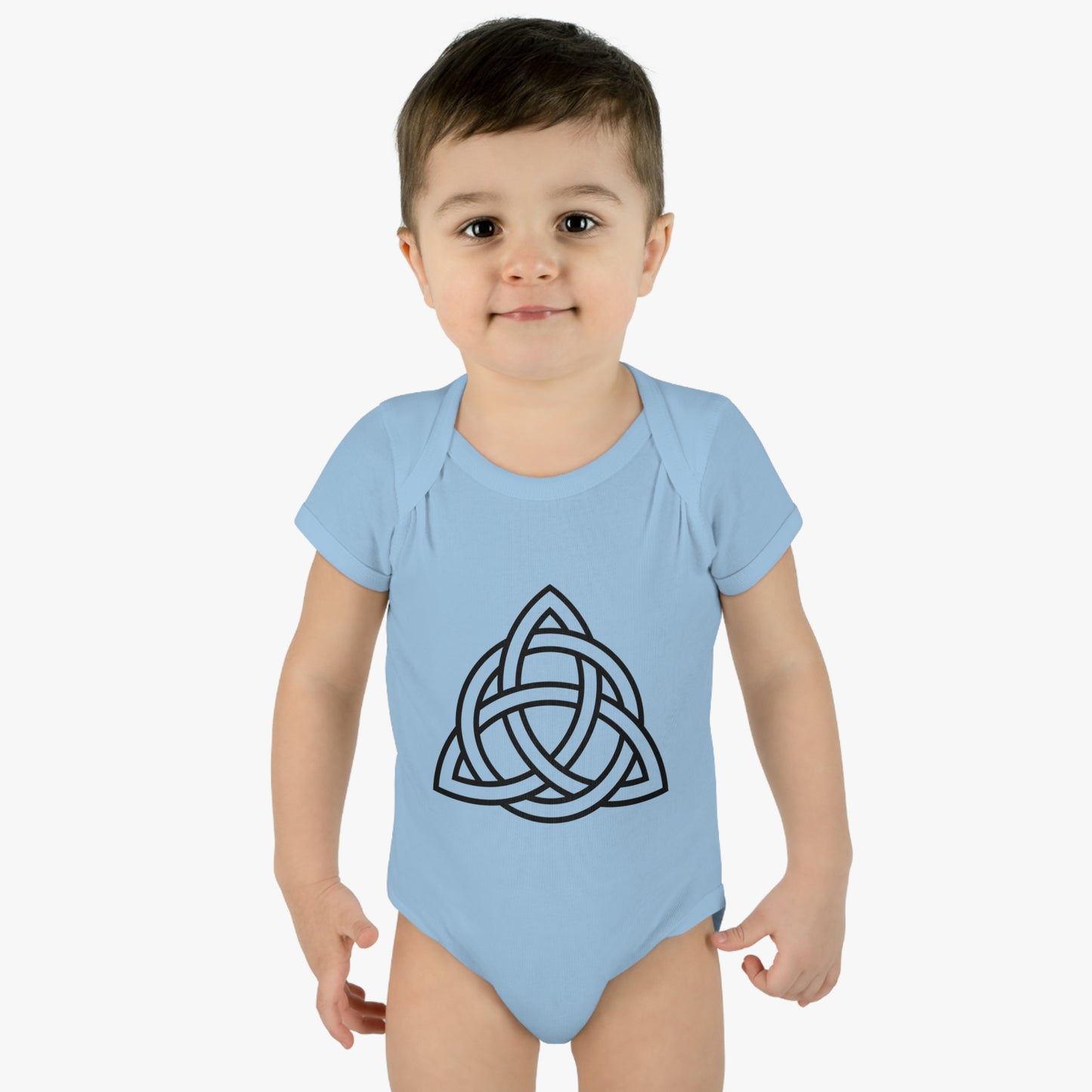 "Trinity Knot " Infant Baby Rib Bodysuit
