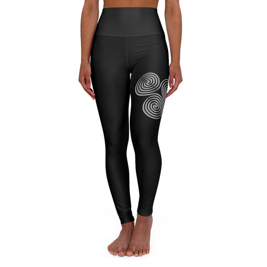 "Triskele" High Waisted Yoga Leggings