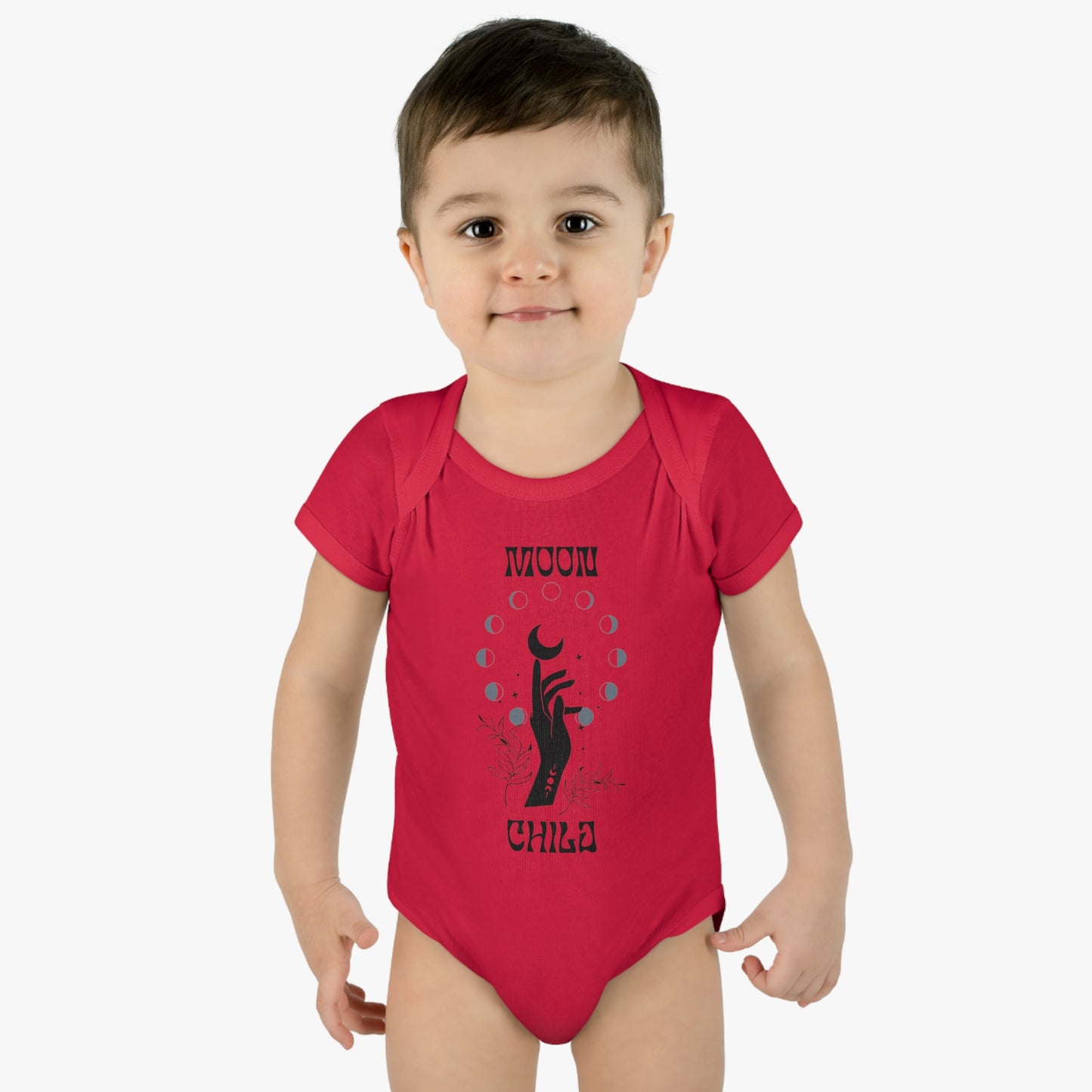 "Moon Child" Infant Baby Rib Bodysuit