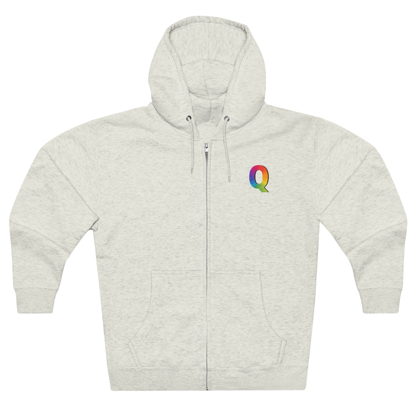 "Q" Unisex Premium Full Zip Hoodie