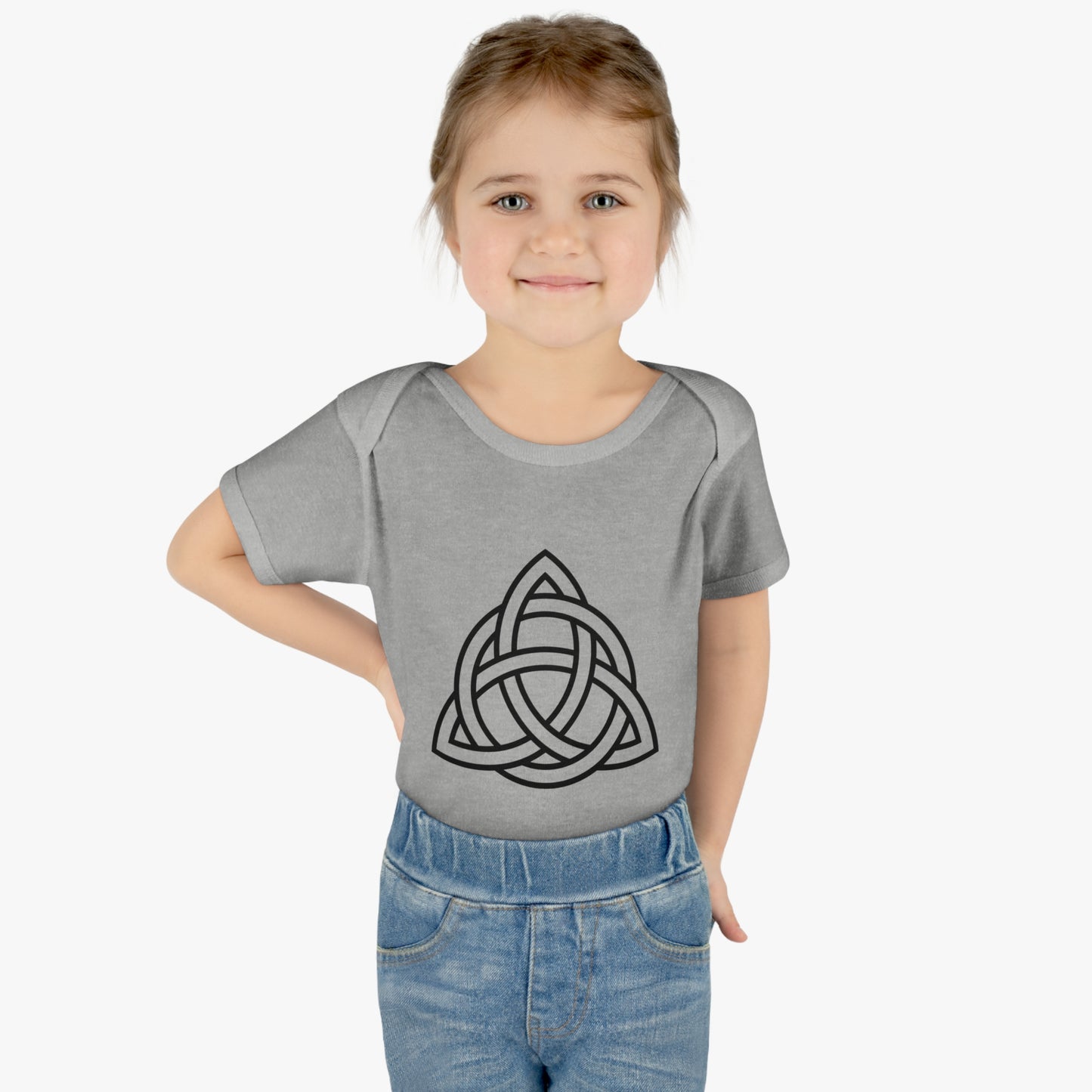 "Trinity Knot " Infant Baby Rib Bodysuit