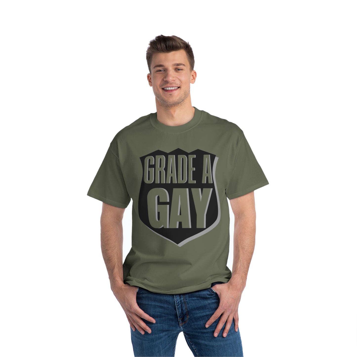 "Grade A Gay" Beefy-T®  Short-Sleeve T-Shirt