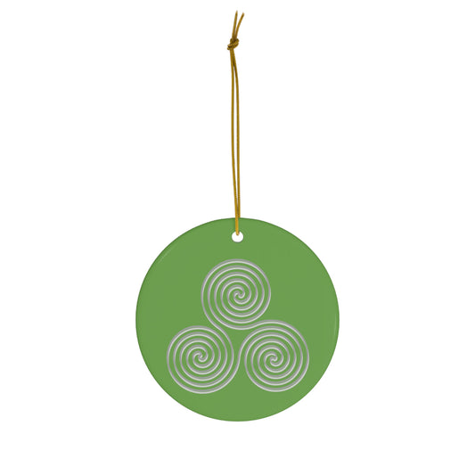 "Triskele" Ceramic Ornament