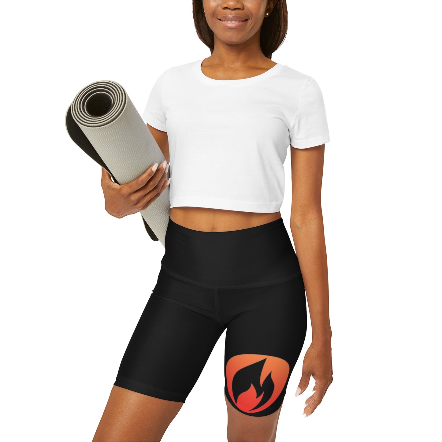 "Radically Fierce" High Waisted Yoga Shorts