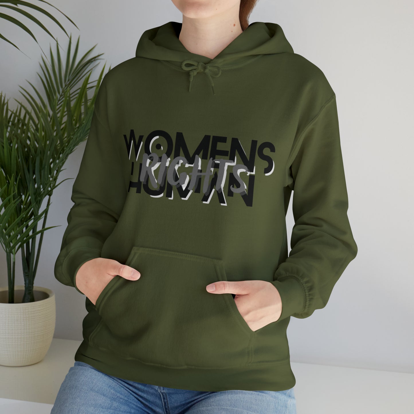 "Women's Rights are Human Rights" Hooded Sweatshirt