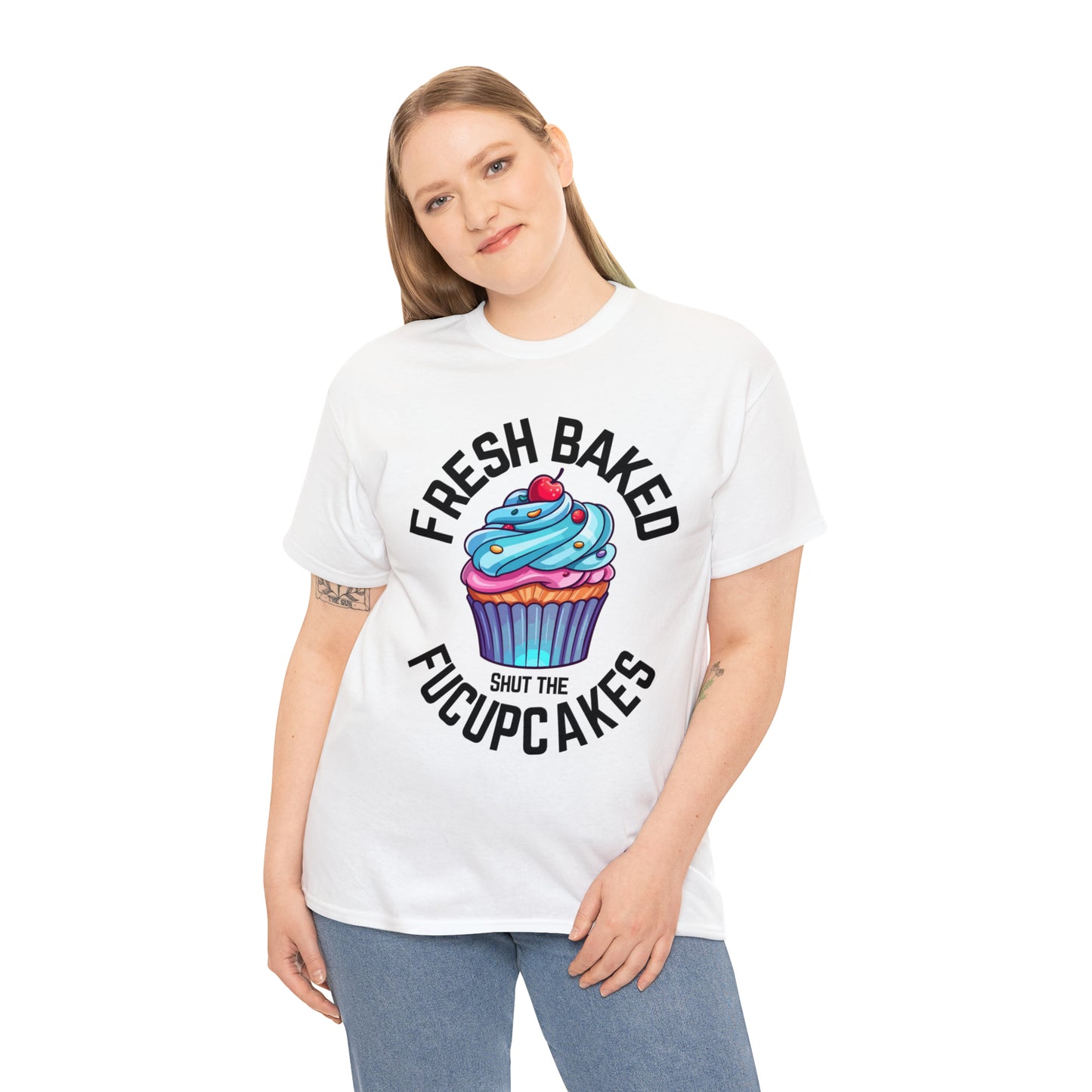 "Shut the Fucupcakes" Heavy Cotton Tee