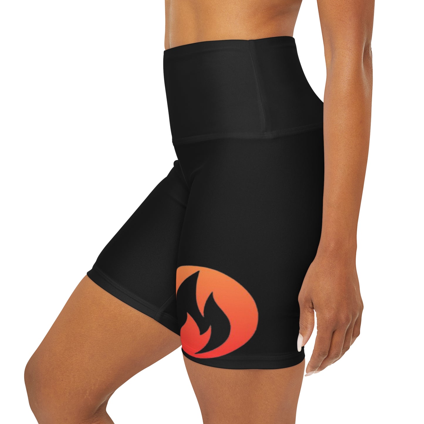 "Radically Fierce" High Waisted Yoga Shorts