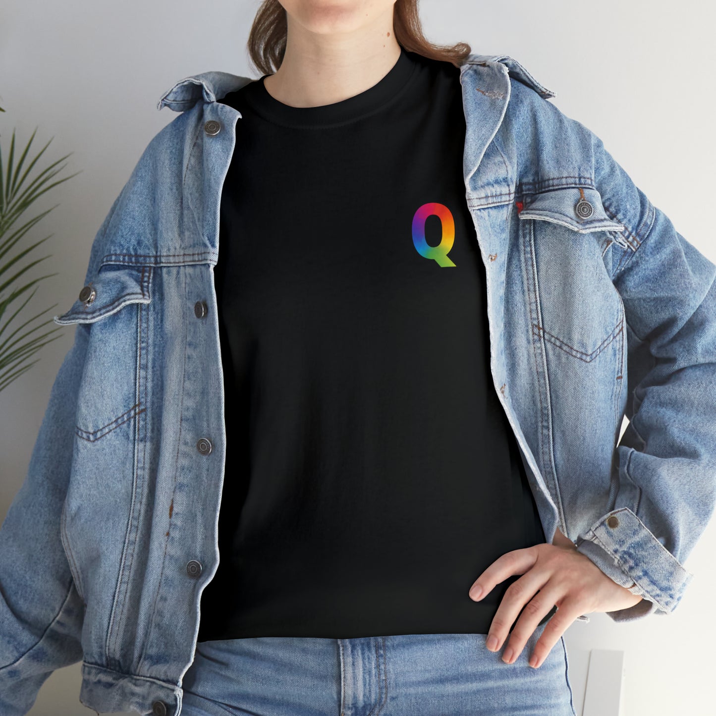 "Q for Queer" Heavy Cotton Tee