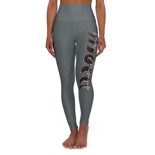 "Moon Momma" High Waisted Yoga Leggings (AOP)