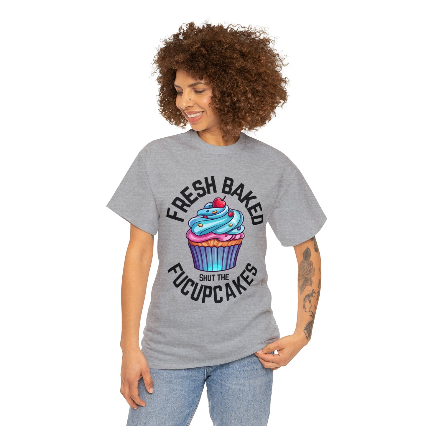 "Shut the Fucupcakes" Heavy Cotton Tee