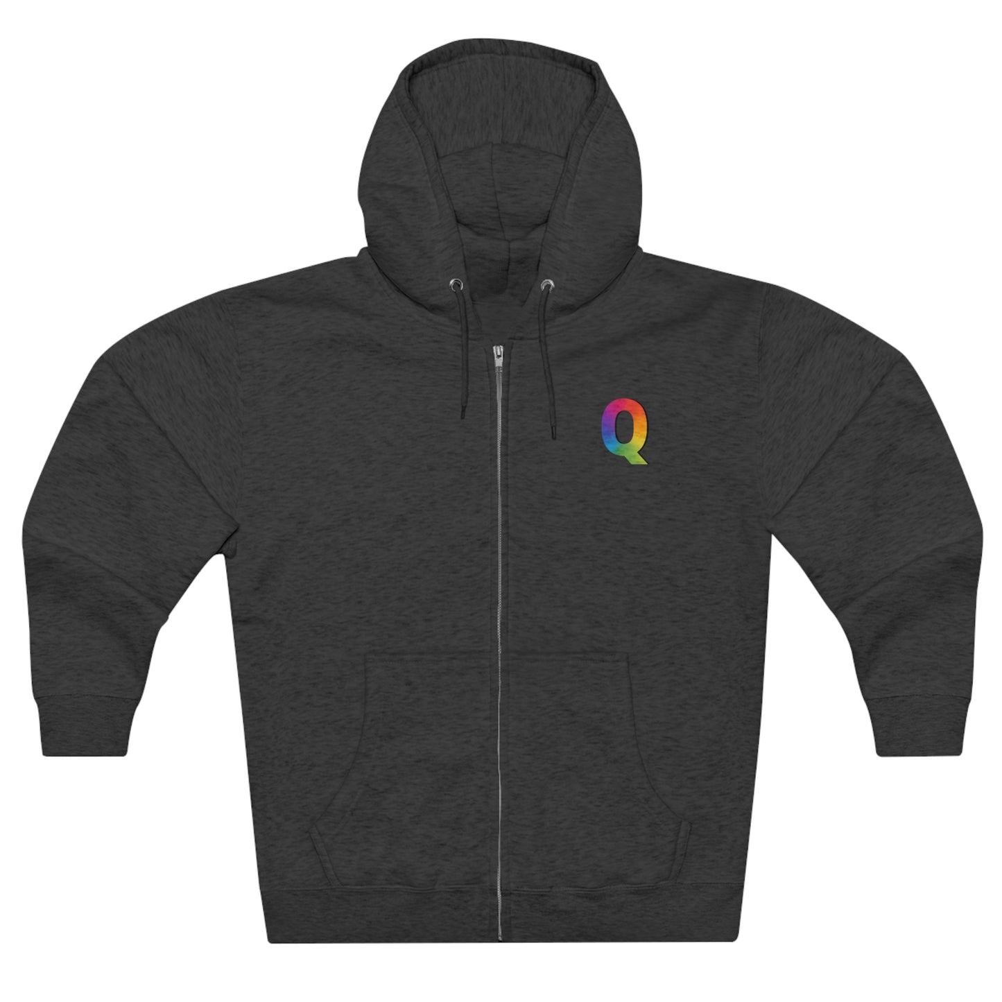 "Q" Unisex Premium Full Zip Hoodie